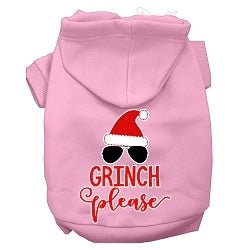 Grinch Please Screen Print Dog Hoodie in Many Colors - Posh Puppy Boutique