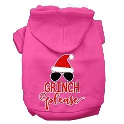 Grinch Please Screen Print Dog Hoodie in Many Colors - Posh Puppy Boutique