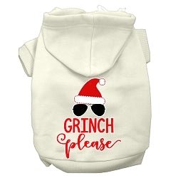 Grinch Please Screen Print Dog Hoodie in Many Colors - Posh Puppy Boutique