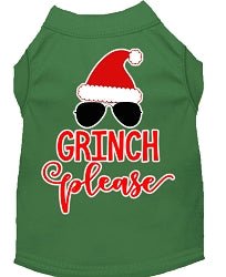 Grinch Please Screen Print Dog Shirt in Many Colors - Posh Puppy Boutique