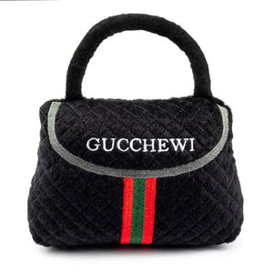 Gucchewi Striped Purse Toy - Posh Puppy Boutique