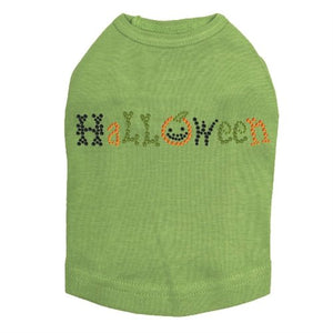 Halloween in Small Print Rhinestone Tank Top - Many Colors - Posh Puppy Boutique