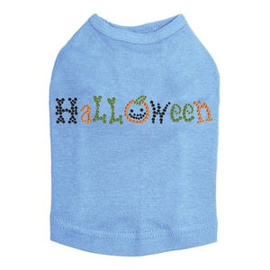 Halloween in Small Print Rhinestone Tank Top - Many Colors - Posh Puppy Boutique