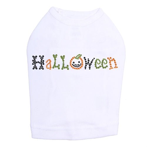 Halloween in Small Print Rhinestone Tank Top - Many Colors