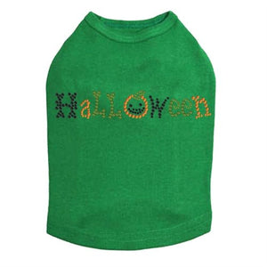 Halloween in Small Print Rhinestone Tank Top - Many Colors - Posh Puppy Boutique