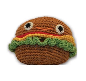 Hamburger Knit Toy - Posh Puppy Boutique