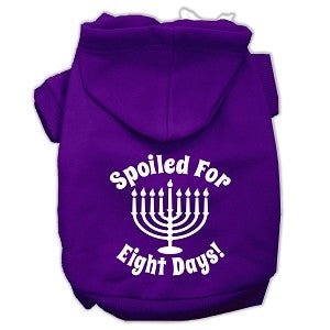 Hanukkah Spoiled for 8 Days Screen Print Hoodies - Many Colors - Posh Puppy Boutique