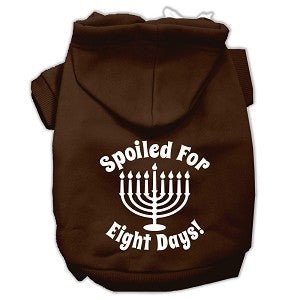 Hanukkah Spoiled for 8 Days Screen Print Hoodies - Many Colors - Posh Puppy Boutique