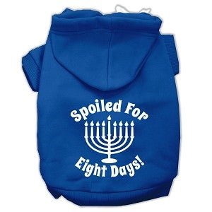 Hanukkah Spoiled for 8 Days Screen Print Hoodies - Many Colors - Posh Puppy Boutique