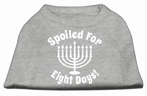 Hanukkah Spoiled for 8 Days Screen Print Shirt in Many Colors - Posh Puppy Boutique