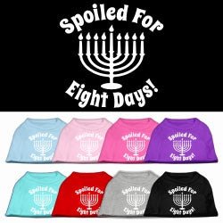 Hanukkah Spoiled for 8 Days Screen Print Shirt in Many Colors - Posh Puppy Boutique