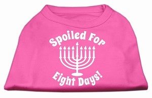 Hanukkah Spoiled for 8 Days Screen Print Shirt in Many Colors - Posh Puppy Boutique