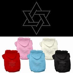 Hanukkah Star of David Rhinestud Hoodie - Many Colors - Posh Puppy Boutique