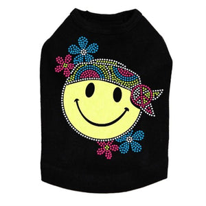 Happy Face Hippy Dog Tank - Many Colors - Posh Puppy Boutique