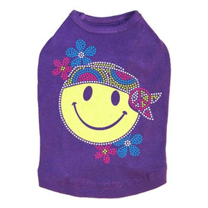 Happy Face Hippy Dog Tank - Many Colors - Posh Puppy Boutique