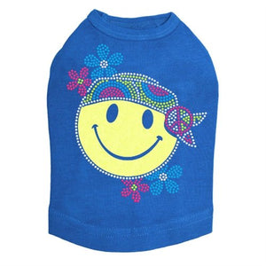 Happy Face Hippy Dog Tank - Many Colors - Posh Puppy Boutique