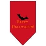 Happy Halloween Screen Print Bandana in Many Colors - Posh Puppy Boutique