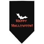 Happy Halloween Screen Print Bandana in Many Colors - Posh Puppy Boutique