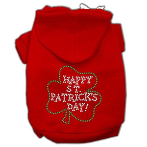 Happy St. Patrick's Day Rhinestone Hoodie - Posh Puppy Boutique