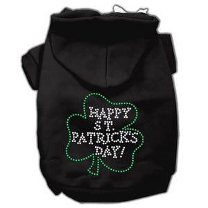 Happy St. Patrick's Day Rhinestone Hoodie - Posh Puppy Boutique