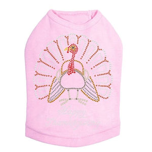 Happy Thanksgiving Turkey #2 Tank in Many Colors - Posh Puppy Boutique