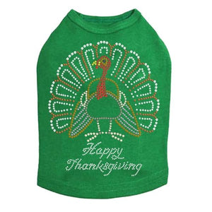 Happy Thanksgiving Turkey #2 Tank in Many Colors - Posh Puppy Boutique