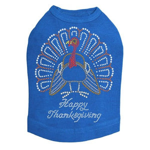 Happy Thanksgiving Turkey #2 Tank in Many Colors - Posh Puppy Boutique