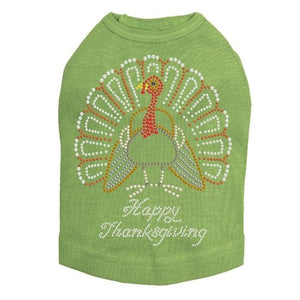 Happy Thanksgiving Turkey #2 Tank in Many Colors - Posh Puppy Boutique