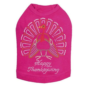 Happy Thanksgiving Turkey #2 Tank in Many Colors - Posh Puppy Boutique