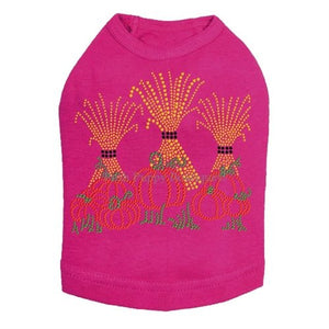 Hay Stacks Pumpkins Rhinestone Tanks - Many Colors - Posh Puppy Boutique