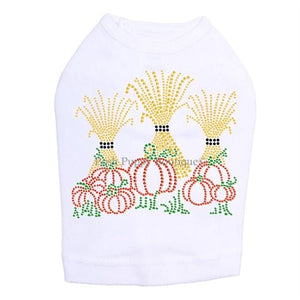 Hay Stacks Pumpkins Rhinestone Tanks - Many Colors - Posh Puppy Boutique