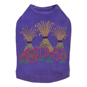 Hay Stacks Pumpkins Rhinestone Tanks - Many Colors - Posh Puppy Boutique