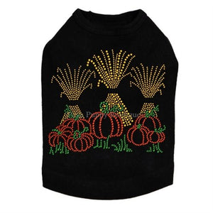 Hay Stacks Pumpkins Rhinestone Tanks - Many Colors - Posh Puppy Boutique