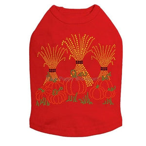 Hay Stacks Pumpkins Rhinestone Tanks - Many Colors - Posh Puppy Boutique