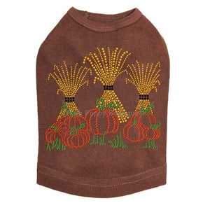 Hay Stacks Pumpkins Rhinestone Tanks - Many Colors - Posh Puppy Boutique