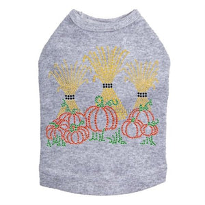 Hay Stacks Pumpkins Rhinestone Tanks - Many Colors - Posh Puppy Boutique