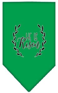 He Is Risen Screen Print Bandana in Many Colors - Posh Puppy Boutique