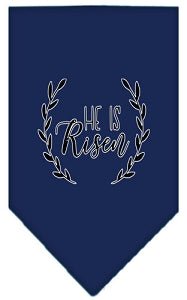 He Is Risen Screen Print Bandana in Many Colors - Posh Puppy Boutique