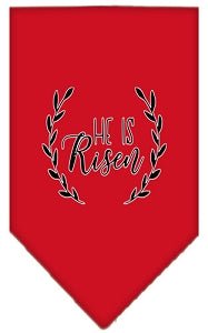 He Is Risen Screen Print Bandana in Many Colors - Posh Puppy Boutique