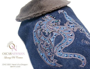 Heart of a Dragon Denim Coat - Posh Puppy Boutique