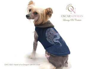 Heart of a Dragon Denim Coat - Posh Puppy Boutique