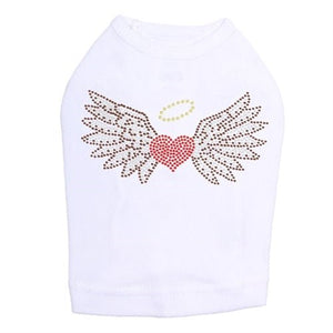 Heart with Wings & Halo Dog Tank in Many Colors - Posh Puppy Boutique