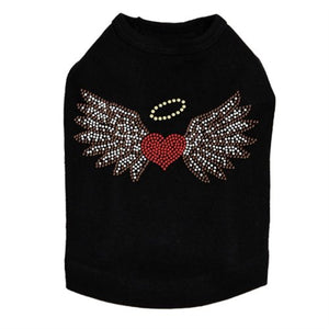 Heart with Wings & Halo Dog Tank in Many Colors - Posh Puppy Boutique