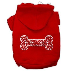 Henna Bone Screen Print Dog Hoodie - Posh Puppy Boutique