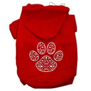 Henna Paw Screen Print Dog Hoodie - Posh Puppy Boutique