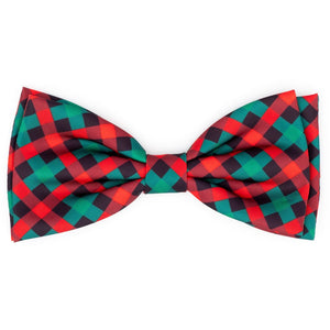 Holiday Check Bow Tie - Posh Puppy Boutique