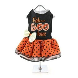 Holiday Dog Harness Dress - Fab - BOO - lous - Posh Puppy Boutique