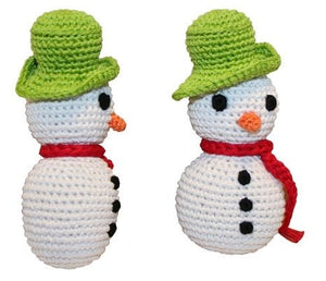 Holiday Frost The Snowman Knit Toy - Posh Puppy Boutique