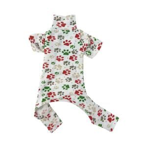 Holiday Paw Printed PJ's - Posh Puppy Boutique