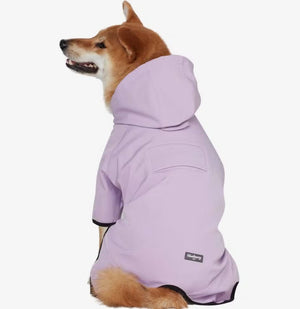 Hooded Softshell Waterproof Jacket in Lilac - Posh Puppy Boutique